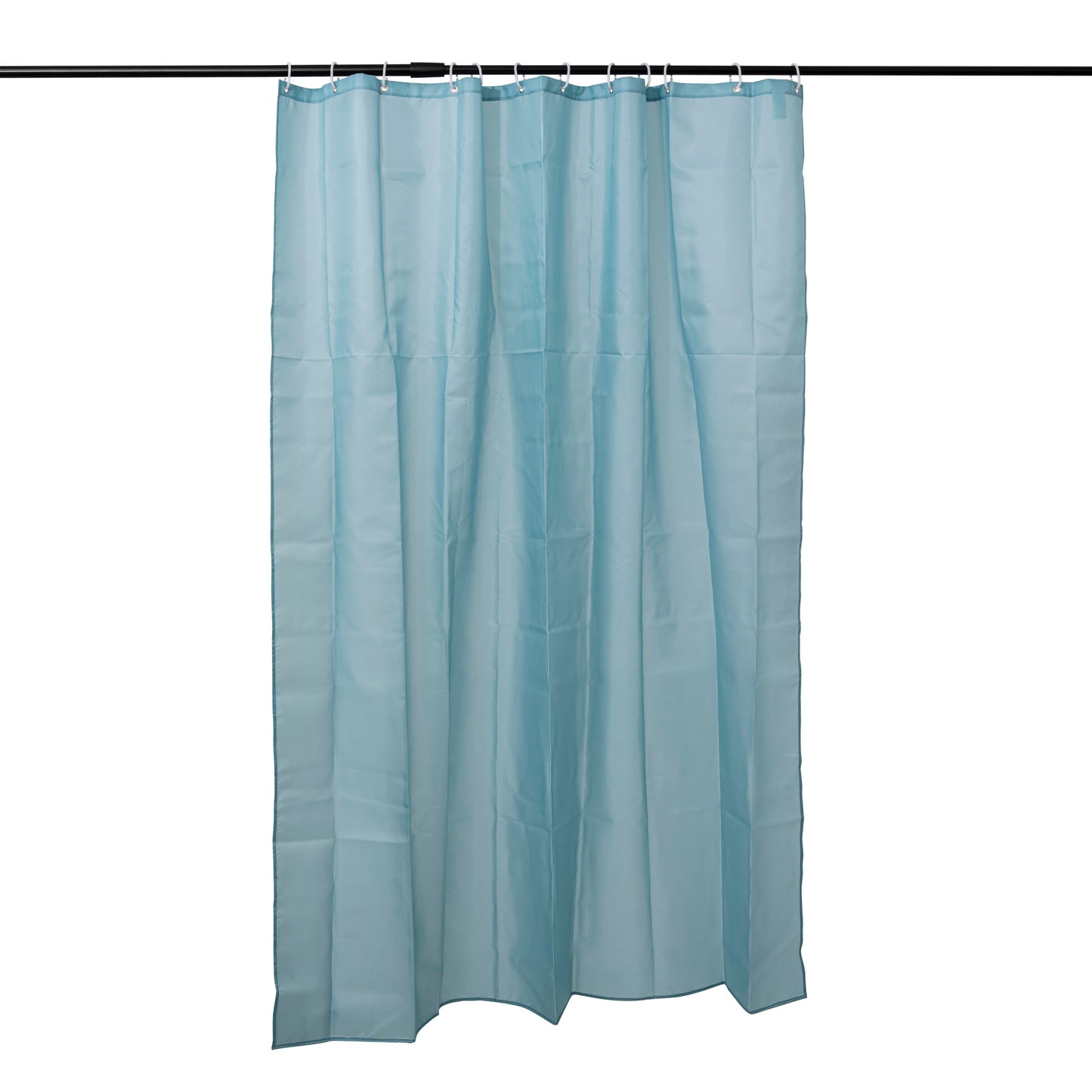 Atmosphera shower curtain blue-gray - 180 x 200 Cm - With 12 rings included - Polyester - Green