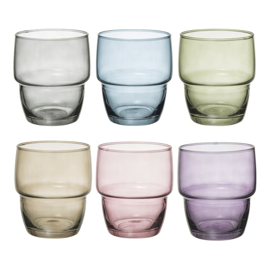 Secret de Gourmet Glass set 6 pieces - 28 CL - Multicolor