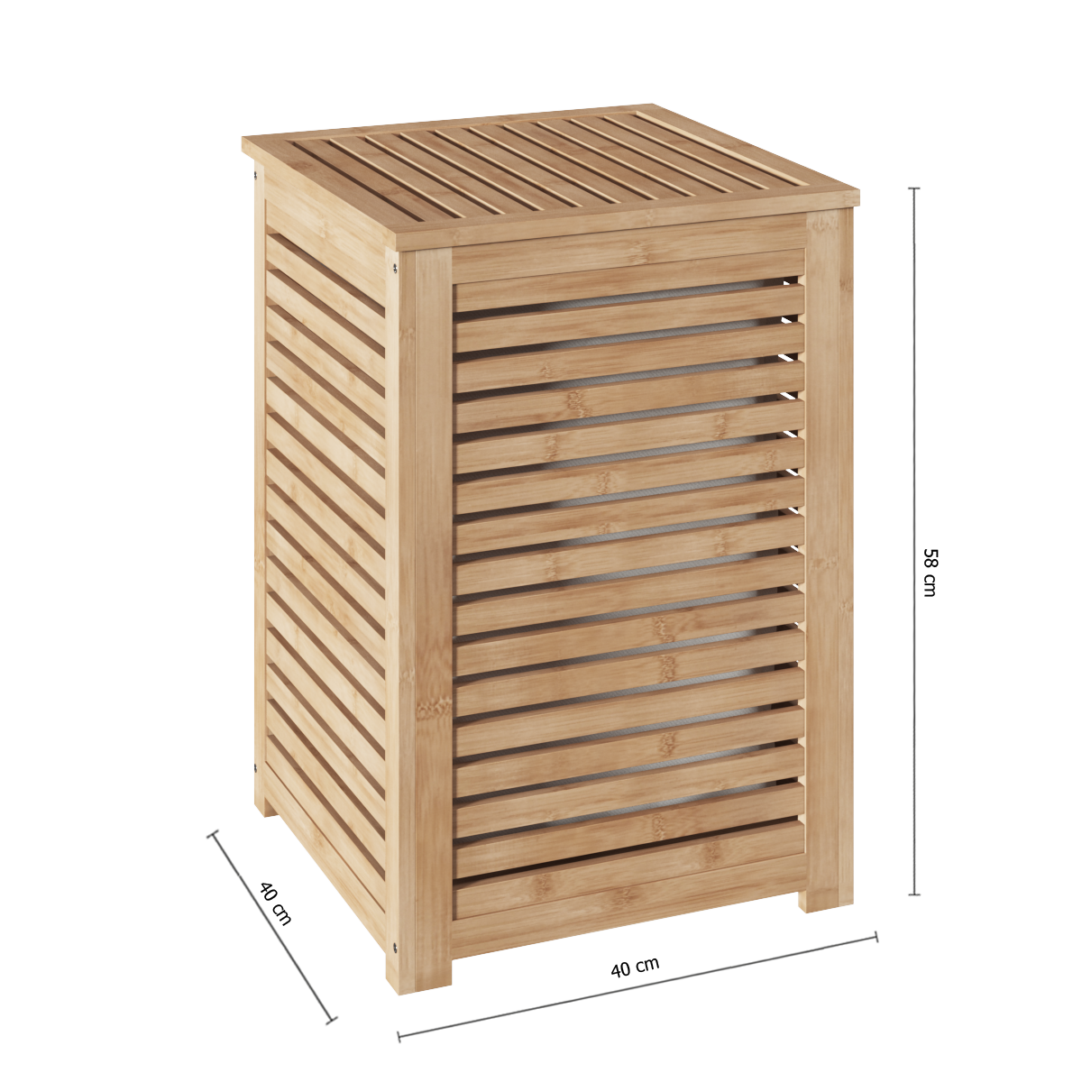 5Five Sicela Laundry Basket 65L - Bamboo - 40 x 40 x 58 CM