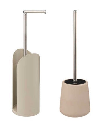 5Five Cocoon Flexible toilet holder + toilet brush - Beige