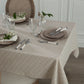 Atmosphera Tablecloth Kadi Arya - 150 x 250 cm - 100% cotton - Linen beige