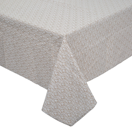 Atmosphera Tablecloth Kadi Arya - 150 x 250 cm - 100% cotton - Linen beige