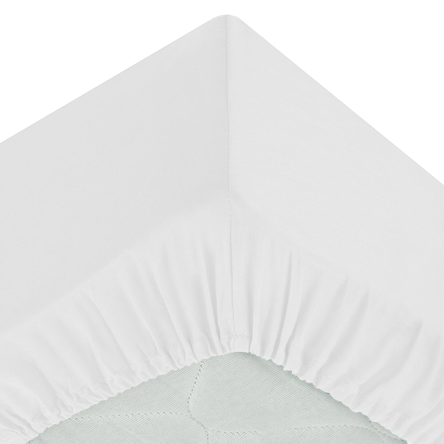 Atmosphera Fitted sheet cotton 160x200cm - White