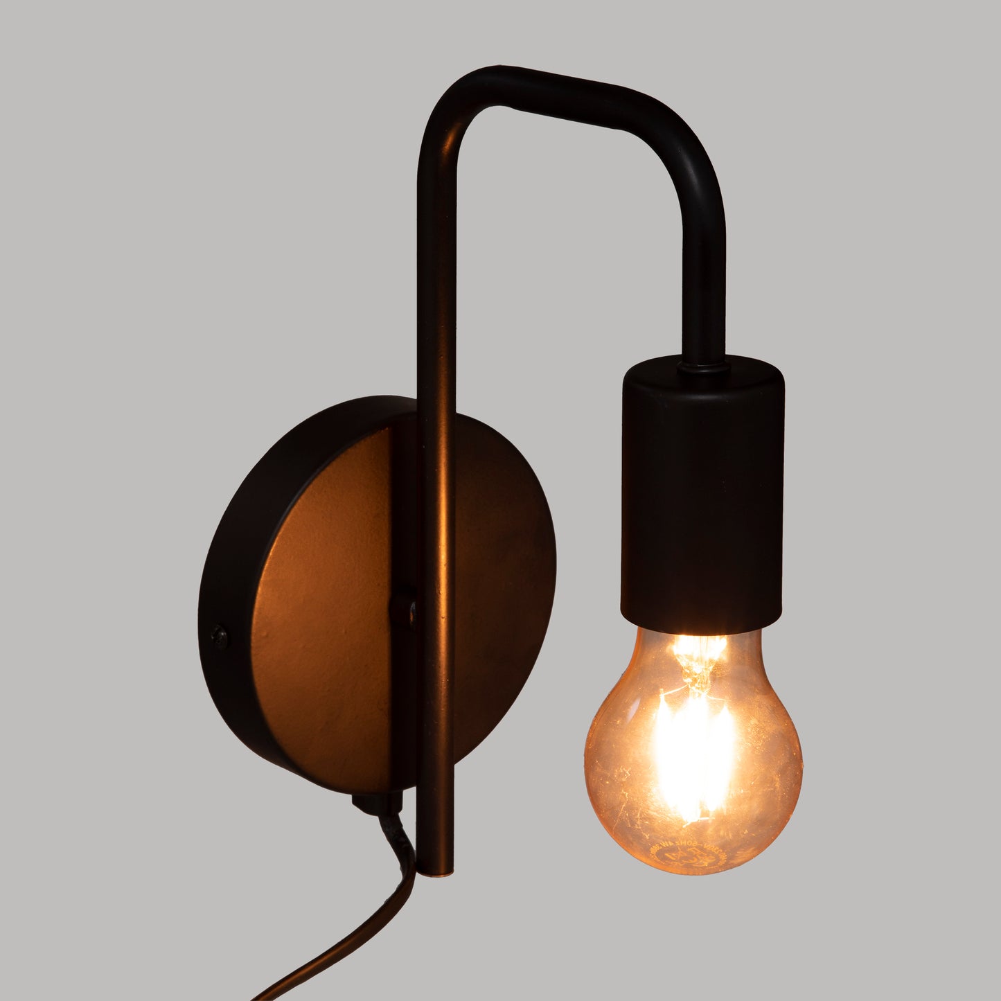 Atmosphera Wall Lamp - Lamp - Black and Metal - H25cm