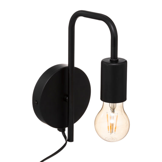 Atmosphera Wall Lamp - Lamp - Black and Metal - H25cm