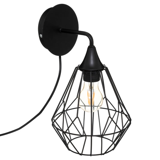 Atmosphera Flave wall lighting - Black - D19 cm