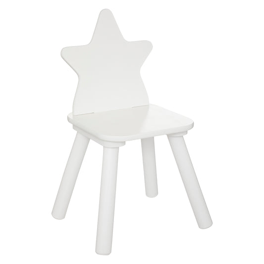 Atmosphera Kids Sweet chaise haute étoile - Blanc