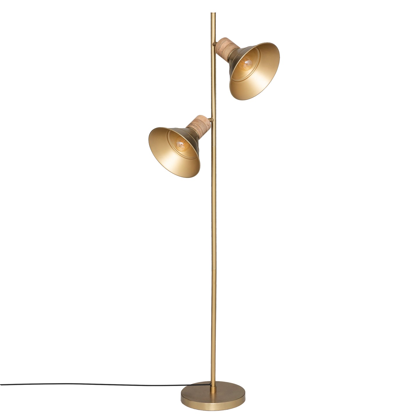 Atmosphera Floor Lamp Bota - Gold-plated metal in marble - H151 cm