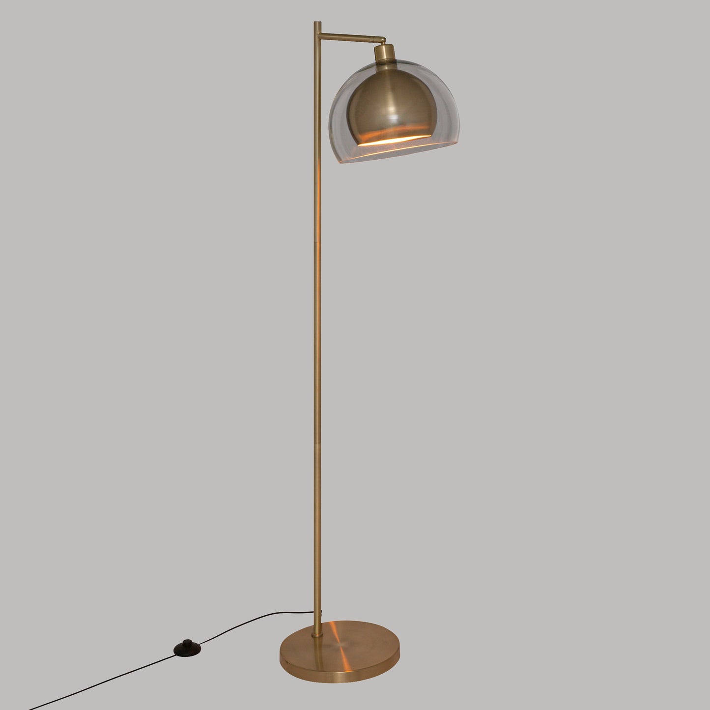 Atmosphera Vloerlamp Rivi - Metaal - Goud - H157 cm