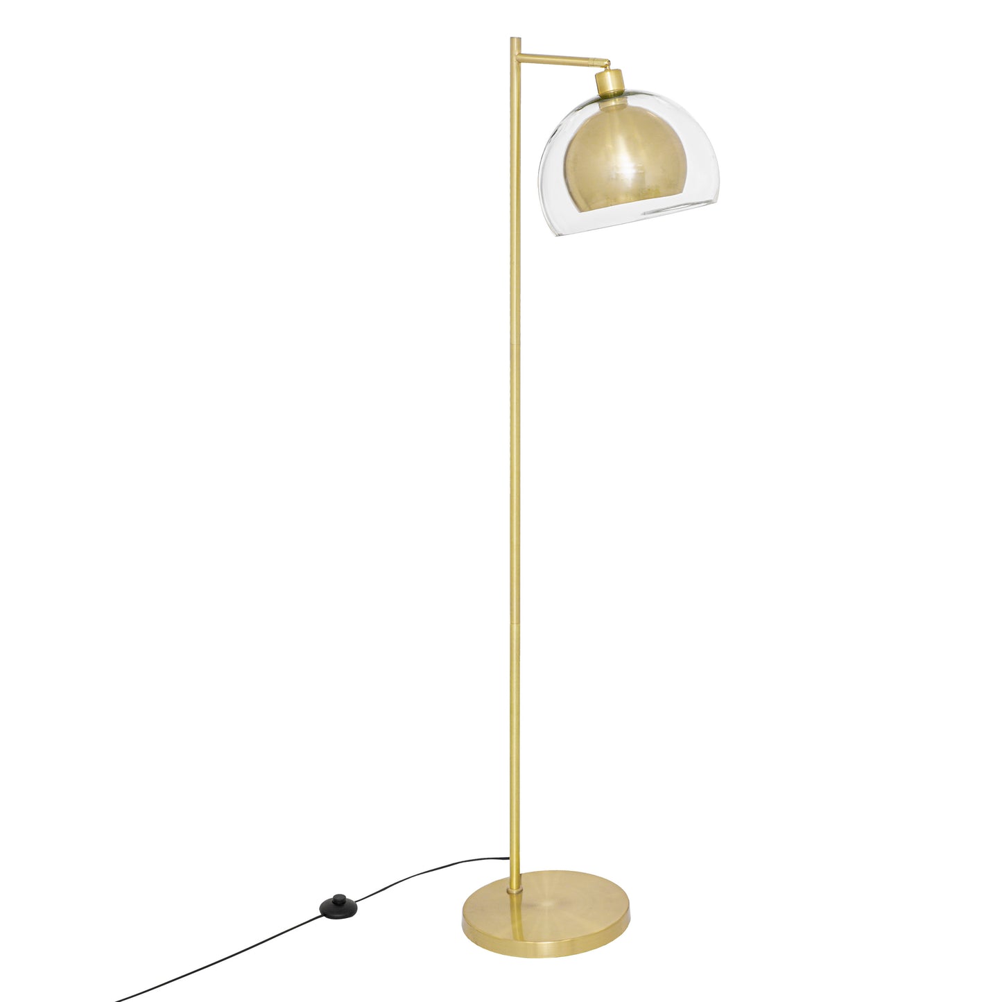 Atmosphera Vloerlamp Rivi - Metaal - Goud - H157 cm