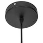 Lampe à suspension Atmosphera Anea / Rotin / Fer - Noir - Dia 30,5 cm