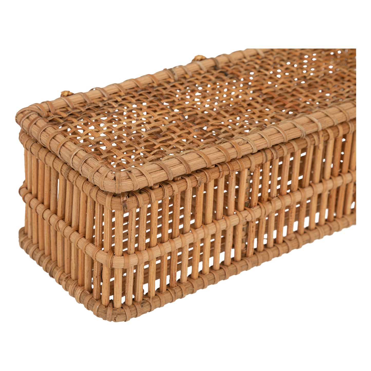 Atmosphera Lour Rotan opbergdoos / Juwelendoos - 31.6 x 9.9 cm - 3 Vakken