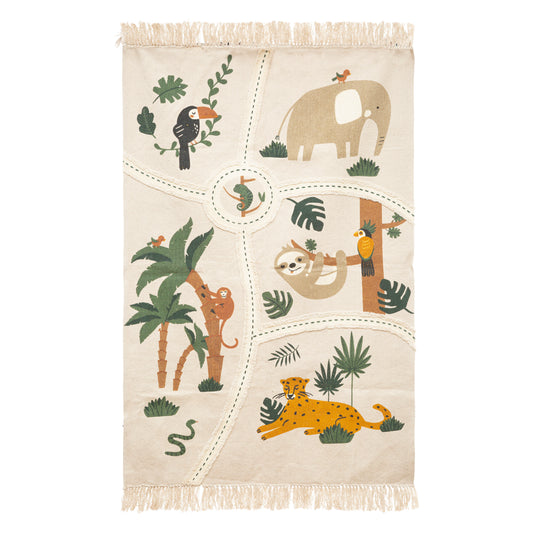 Tapis / tapis Atmosphera Kids Jungle - 100 x 150 cm - Coton