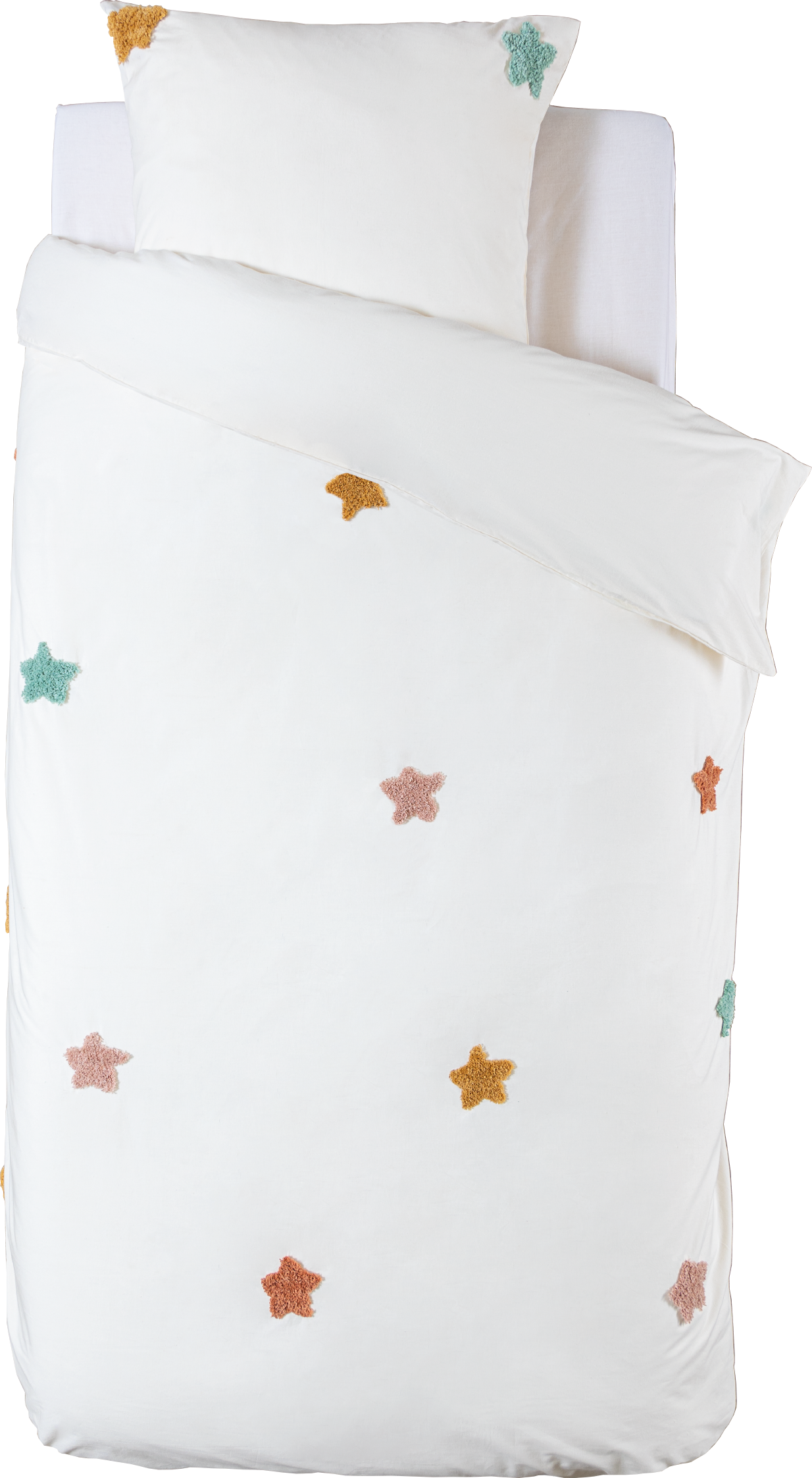 Atmosphera Kids Duvet cover set with 1 pillowcase 140x200cm/65x65cm Star