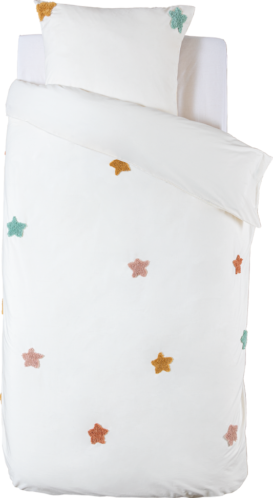 Atmosphera Kids Duvet cover set with 1 pillowcase 140x200cm/65x65cm Star