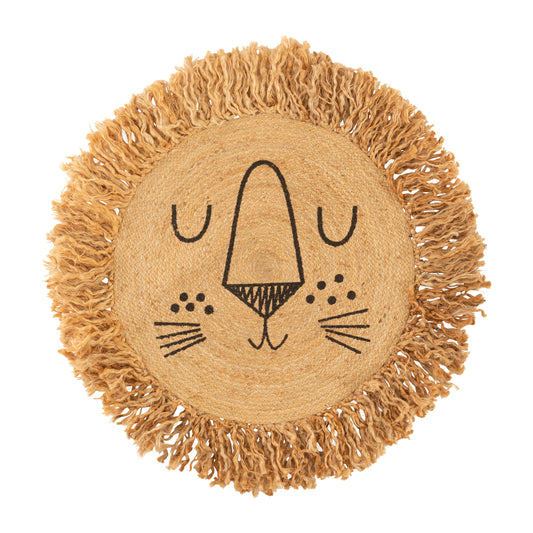 Atmosphera Kids carpet / rug Lion - Dia 90 cm - Jute