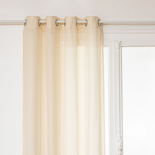 Atmosphera Dolce Curtain 140x240cm - Ready-made with rings - Beige