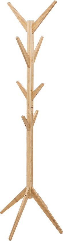 5Five Standing coat rack bamboo D60xH178cm - 8 hooks