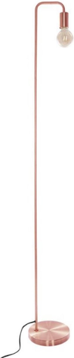 Metalen vloerlamp - E27 - 60 W - H. 150 cm - Koper