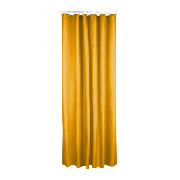 Atmosphera shower curtain jaune - 180 x 200 Cm - With 12 rings included - Polyester - Yellow