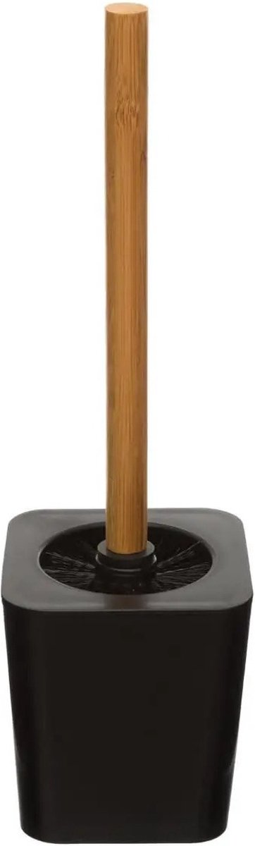 5Five Bamboo Toilet Brush in holder - Black