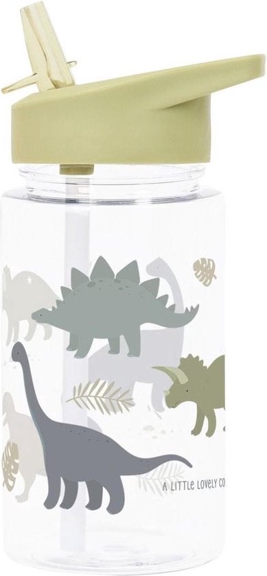 A Little Lovely Company Back to school set - Drinkfles/4 Snackdozen/Bentobox - Dinosaurus