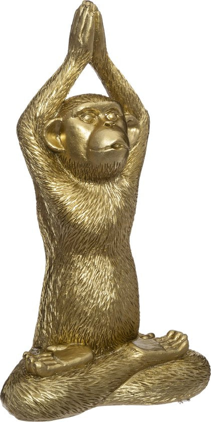 GOLDEN MONKEY YOGA figurines - large model - 17 cm high - ass. 3