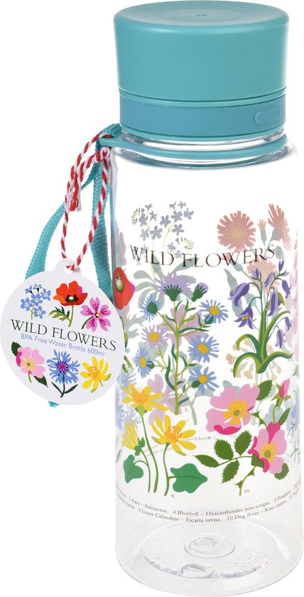 Rex school set with Drinking Bottle and Snack Boxes (3 pieces) - Wild flowers - 600 ml