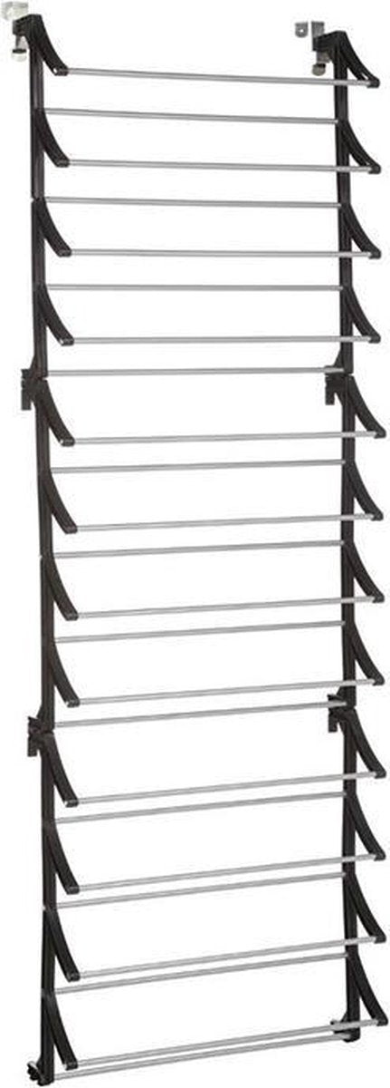 Five® Shoe rack door 36 pairs - White - Sorting compartments, Hanging without drilling, Adjustable