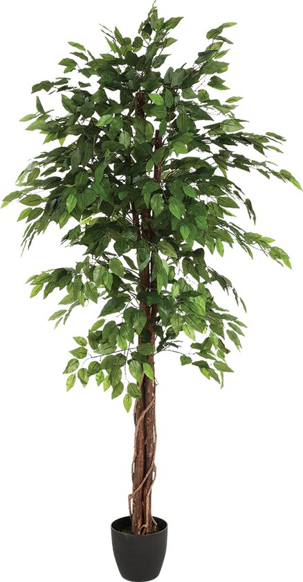 Ficus artificiel 180 cm | ficus Plante artificielle | Plantes artificielles pour l'intérieur | Grande plante artificielle |