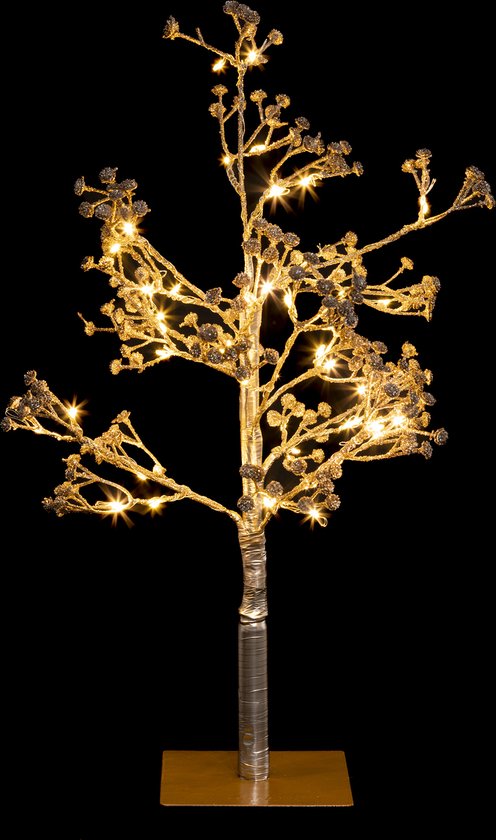 Christmas - Christmas decoration - Gold tree - H50cm - 48 LEDs - Interior decoration