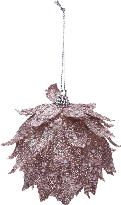 Kerst - Kerstballen - Set van 6 - Hangdecoratie - Glitter - 8cm