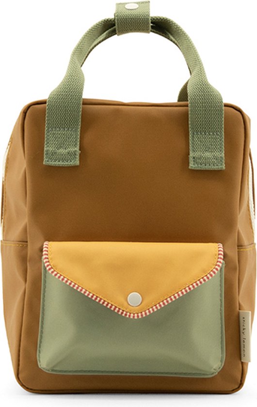 Sticky Lemon Backpack/Boekentas Small - Meadows | Envelope | Khaki Green