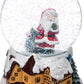 Sweeuwbol Kerstman op - 10 cm dia - Snowglobe - Muzikaal