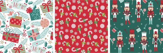 Christmas - Wrapping paper - 3 Rolls - Gift paper - Wrap paper - 500x70cm