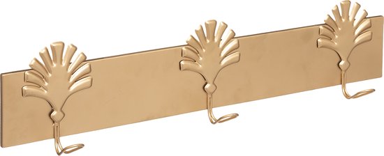 Atmosphera Kapstok Artify - 3 Haken - Goud - 58 x 15 cm