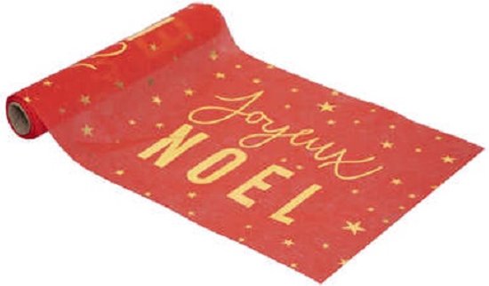 Chemin de table Noël rouge - 28 x 500 cm - Chemin de table - Noël