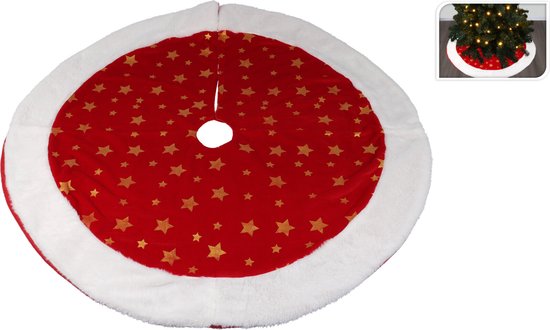 Christmas - Christmas tree cloth - 90cm - Red - Christmas decoration - Cloth