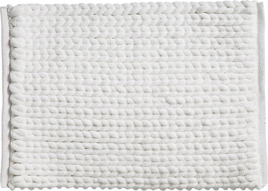 5Five Tapis de bain Elegant super doux - Blanc - 50 X 75 cm - Extra épais