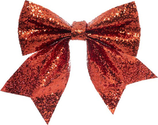 Christmas - Bow - Bows - Christmas bows - Set of 6 - Glitter - 13x15cm - For the Christmas tree