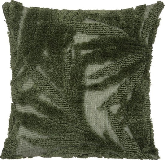 Coussin Atmosphera Miska vert - 45 x 45 cm - Coussin décoratif - Coton tufté