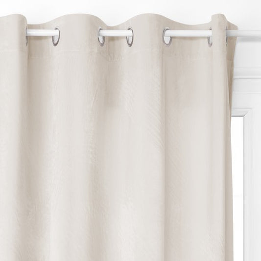 Velvet blackout curtain - 140 x 260 cm - Ivory