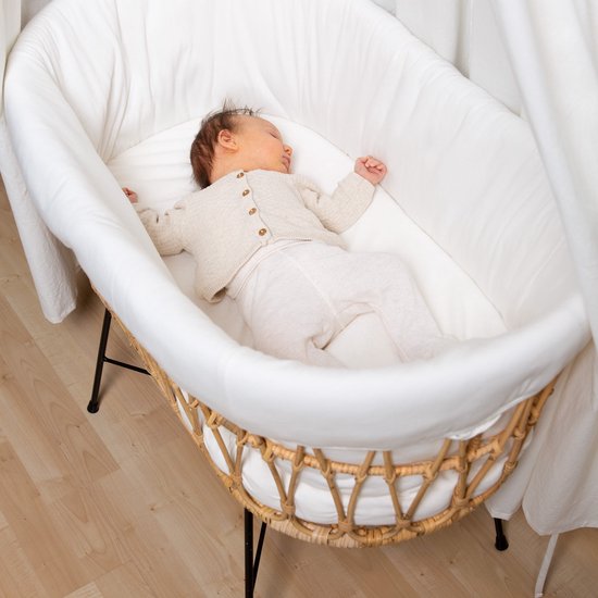 Rattan baby bed sales