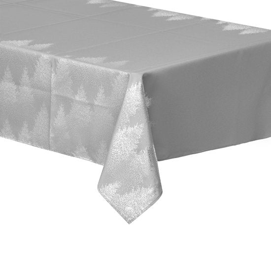 Décoration de Noël - Nappe - Linge de table - Gris moyen - 140x240cm