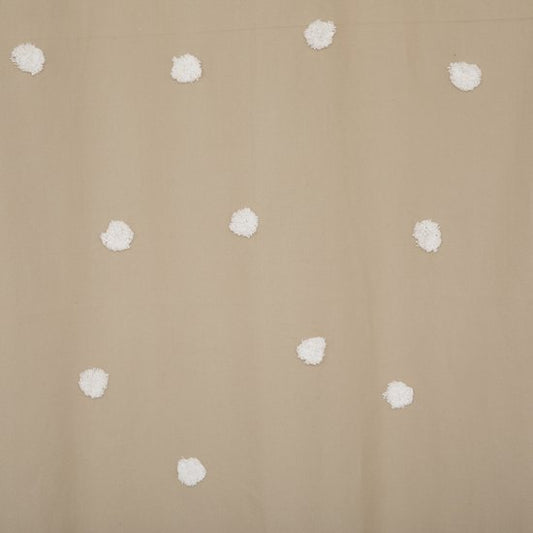 Children's curtain with cotton balls - Beige - Cotton - Curtain - 140 x 260 CM