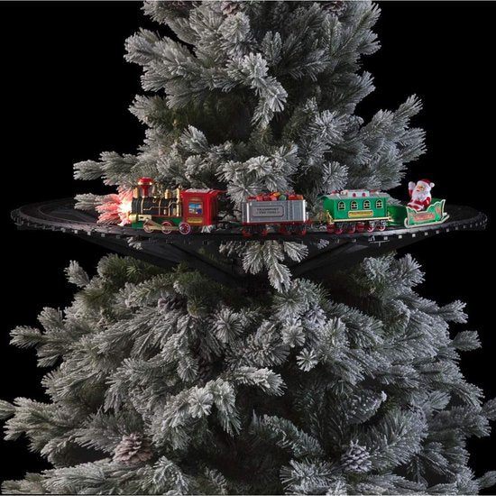 Feeric Light &amp; Christmas Train de Noël à fixer sur le sapin de Noël - 89 CM