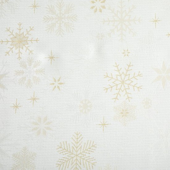 Christmas - Tablecloth - Gold - Table top - 140x360cm - Snowflake - Tablecloth