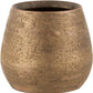J-Line Flowerpot Uneven M D20x18cm - Raw ceramic gold