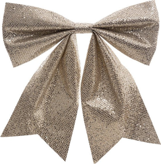 Christmas - Bow - Bows - Christmas bows - Set of 2 - Gold - Python - 30x37cm - For the Christmas tree