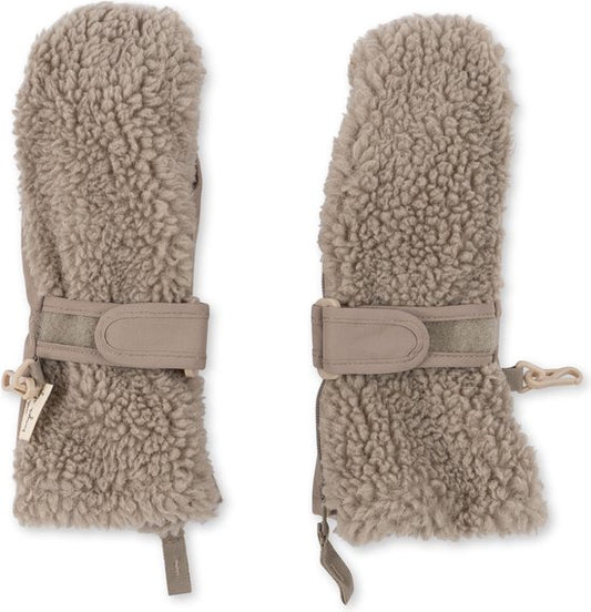 Konges Sløjd Teddy mittens - Silver Beige - Mitten - Children's mittens